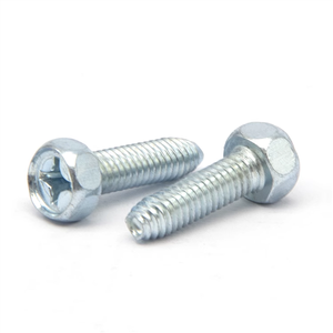 DIN7500 çelik sınıf 4.8 çapraz gömme altıgen üçgen diş vidalar Hex Phillips kilit iplik haddeleme şekillendirme <span class=keywords><strong>Taptite</strong></span> vida - Product Image 1