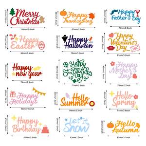 <span class=keywords><strong>Feliz</strong></span> cumpleaños <span class=keywords><strong>Feliz</strong></span> Día DE LA MADRE frase de Metal muere para tarjeta Scrapbooking para Sizzix Spellbinders Gemini troquelado decoraciones - Product Image 2