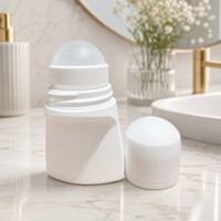 Flacon roll-on vide en plastique de 50 ml, nouveau modèle, pour déodorant, OEM ODM, vente en gros personnalisée