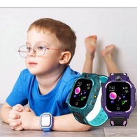 Montre connectée pour enfants Q19 avec carte SIM, fonction SOS, étanche IP67, caméra, compatible avec iOS et Android, montre cadeau pour enfants