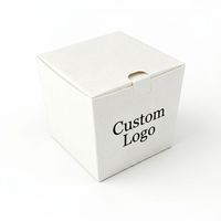 Boîte en carton kraft gaufré écologique pour l'emballage de produits alimentaires et de cadeaux haut de gamme, recyclable, avec logo personnalisé, boîte en papier blanc, fabrication en usine