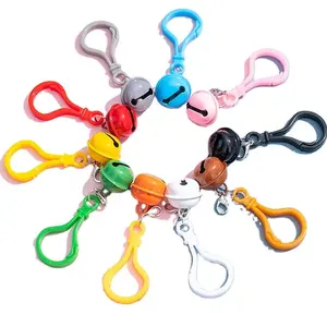 Porte-clés en plastique coloré cloches sacs bijoux pendentifs mignons pendentifs personnalisés petits cadeaux en gros