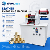 Máquina Neumática de Estampado y Grabado en Cuero GL-Y22B, Rodillo de Presión de 0.8T, Prensa de Calor para Patrones, Cinta de 138mm de Ancho para Bolsos, Zapatos y Muebles