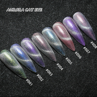 Vernis Gel UV Magnétique Holographique Effet Œil de Chat Cristal Aurore 8ml 8 Couleurs HS OEM Marque Privée Sans HEMA ni TPO pour Salon de Manucure