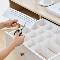OWNSWING Séparateurs de tiroirs en plastique Séparateurs ménagers réglables en plastique Tiroir Cuisine Bureau Tiroir Organisateur Accessoires