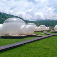 Tente à bulles gonflable, tentes dômes gonflables, maison à bulles transparente gonflable pour le camping