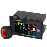 D85-2058 Monitor Panel LCD Digital AC Satu Fasa untuk Tegangan, Arus, Frekuensi, dan Daya D85-2058 Voltmeter