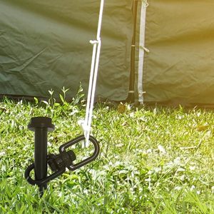 Accessoires de tente de camping en plein air, <span class=keywords><strong>piquet</strong></span> de fixation au sol en acier, vis de fixation avec haute résistance pour auvent, abri, parasol, chapiteau - Product Image 2