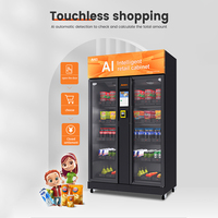 Distributeur Automatique AFEN AI Smart Fridge Grande Capacité Écran Tactile Facile à Utiliser avec Surveillance Caméra