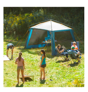 เต็นท์แคมป์ปิ้งกลางแจ้งแบบพกพาสำหรับครอบครัวและเพื่อนๆ สำหรับปิกนิก ปาร์ตี้  แบบมีหนึ่งห้องนอน  ผนังตาข่ายระบายอากาศ  หลังคาป้องกันน้ำ  ใช้ได้ทุกฤดู  ผลิตโดย OEM - Product Image 5