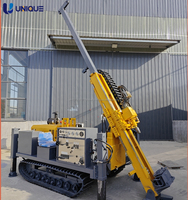 Foreuse hydraulique diesel complète avec pompe et engrenages, profondeur maximale de 800 m pour travaux de construction