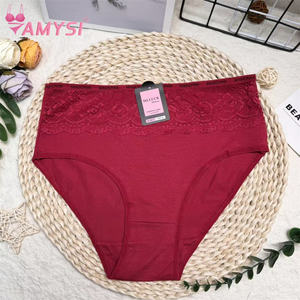 M517 # Groot Formaat Ondergoed Xl Xxl Xxxl 100% Katoen 160G Hoge Kwaliteit Anti-Bacteriële Hoogbouw Effen Kleur Bikini Vrouwen Sexy - Product Image 3