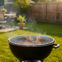 Filet métallique de barbecue jetable pour les outils de restaurants pour griller facile à utiliser pour les filets de gril de barbecue