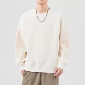 Sweat-shirt en tissu personnalisé, pull personnalisé, sweat à capuche pour homme, 300-400GSM, sweat à capuche et sweat-shirt pour homme à épaules tombantes, vierge - Product Image 2