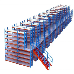Planchers mezzanine en acier Rack Plancher surélevé Stockage Grenier Système de rayonnage pour le stockage en entrepôt - Product Image 1