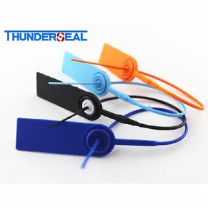 TZ-PC050 Plastic High Security Seal with Metal Insert Adjustable Pull Tight Cable Ties Tags Disposable Wire Padlock