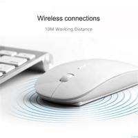 Computer Accessories Hardware Software Computer Gaming Mouse Wireless 2.4ghz Optical Rechargeable Mouse With USB Charging Cable