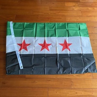 République de l'ancienne Syrie drapeau arabe syrien 3X5 Ft pied 100% drapeau polyester Conseil national drapeau de l'indépendance