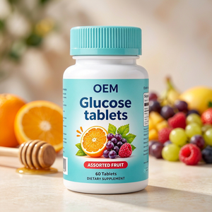 Tabletas de Glucosa OEM con Sabor a Frutas Variadas, 60 Tabletas, Fórmula Energética, Personalización, Marca Privada - Product Image 1