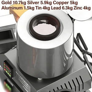 Horno de Fusión de Acero Inoxidable con Motor Eléctrico, Horno de Mufla de Gran Capacidad de 10 kg para Fundir Aluminio, Plata y Joyería, Preciso - Product Image 1