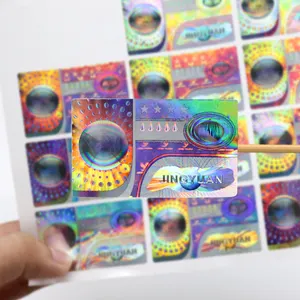 Holographic Hologram High Quality QC PASSED Holographic Shiny Waterproof Label Sticker Hologram