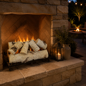 Leños de Cerámica para <span class=keywords><strong>Chimenea</strong></span> de Gas, Leños de Madera Falsos, Decoración - Product Image 3