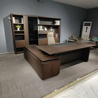 Lumière luxe Simple moderne MDF bureau du président ensemble de chaises de bureau simple grand panneau de bois matériel meubles de bureau du directeur