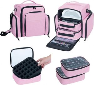 Muestra Gratuita, Organizador de Maquillaje Portátil y Duradero de Alta Calidad para Artistas de Uñas, Juego de Herramientas para Arte de Uñas, Aceites Esenciales y Cosméticos - Product Image 3