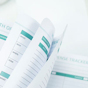 Carnet de budget personnalisé, planificateur budgétaire quotidien et mensuel, journal, <span class=keywords><strong>livre</strong></span> de suivi des économies financières familiales, carnet de dépenses A5 - Product Image 4