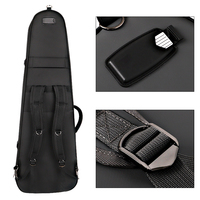 Vente en gros Sac de basses étanche OEM ODM Oxford 30mm Rembourrage étui de guitare personnalisé avec sangle de guitare