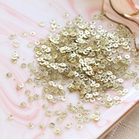 Usine de gros plat en vrac lâche rond argent paillettes Paillette pour accessoires de broderie