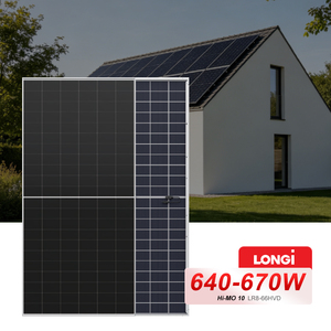 Panneau solaire bifacial LONGi Original Hi-MO 10 Anti-Dust LR7-72HVDF LR8-66HVD Guardian 650W 660Watt BC avec garantie <span class=keywords><strong>de</strong></span> 30 ans - Product Image 1