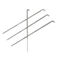 Aiguille à feutrer métallique pour feutrage textile, aiguille à poinçonner pour couvertures imperméables, aiguille à perforer pour le traitement des tissus non tissés