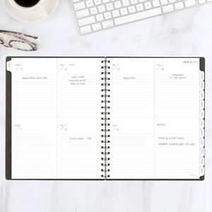 Agenda 2026 con espiral, tamaño A5, calendario con correa en inglés, planificador impreso, cubierta de cuero, planificador diario, cuaderno manual de eficiencia - Product Image 2