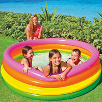 INTEX 56441 — piscine gonflable à 4 anneaux, coucher du soleil, pour enfants
