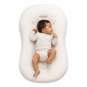 CPSC Safety Sustainable Sorona Filler Infant <strong>Nest</strong> Premium Organic Cotton <strong>Baby</strong> Lounger <strong>Cushion</strong> for 0-8 Months - Product Image 1