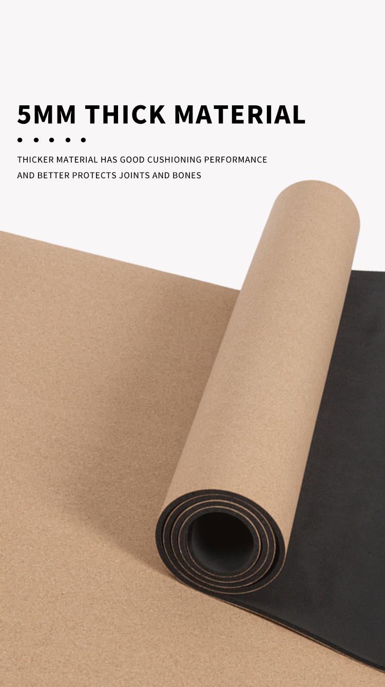 Оптовый пробковый коврик для йоги с противоскользящим покрытием из ...