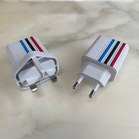 Tête de chargeur numérique 40W GaN à double port certifiée 3C en ABS avec impression numérique pour iPhone 15, iPad et téléphones mobiles - Personnalisable