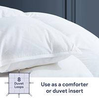 Couette en plumes taille Queen toutes saisons, insert de couette blanc ultra doux avec housse en coton moelleuse et respirante, lavable en machine