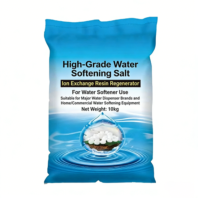 HaiYi Xing 99.5% Purity Water Softener Salt Tablets 10KG Bag for RO Water Treatment System 1000L/Hour