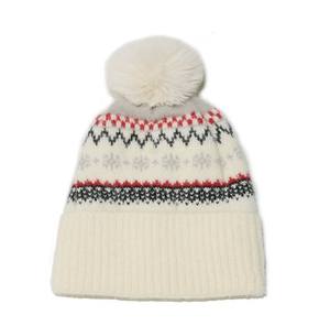 Automne/Hiver Bohème Géométrique Losange Tricoté Chapeau Doublure Intérieure et Épaisse <span class=keywords><strong>Synthétique</strong></span> Sable <span class=keywords><strong>Fourrure</strong></span> Large Bords avec <span class=keywords><strong>Pompon</strong></span> Bonnets - Product Image 3