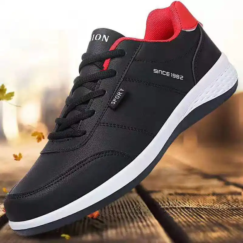 Nouveau modèle, baskets de sport populaires en PU pour hommes, chaussures de marche