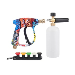 Pistola <span class=keywords><strong>de</strong></span> Agua <span class=keywords><strong>de</strong></span> Alta Presión para <span class=keywords><strong>Lavado</strong></span> <span class=keywords><strong>y</strong></span> Cuidado <span class=keywords><strong>de</strong></span> Autos, <span class=keywords><strong>de</strong></span> Aleación <span class=keywords><strong>de</strong></span> Aluminio <span class=keywords><strong>y</strong></span> Plástico, con 5 Boquillas <span class=keywords><strong>de</strong></span> Colores, Patrones <span class=keywords><strong>de</strong></span> Cono <span class=keywords><strong>y</strong></span> Abanico, Nueva Edición Limitada Pintada - Product Image 2