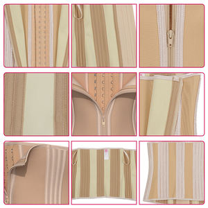 Corsés y corpiño de cuero para mujer, corsé adelgazante de cintura bajo el pecho, lencería con huesos de acero, <span class=keywords><strong>2022</strong></span> - Product Image 5