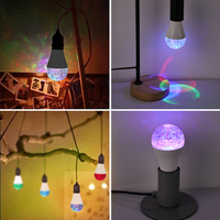 A19 A60 4W LED 3D RGB Ampoule à changement de couleur E27/E26 2200k 500 Lumens Edison Lampe pour décorations de vacances Alimentation AC