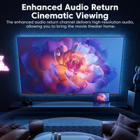 Câble multimédia Toocki Ultra HD 8K 2.1, 48 Gbps, haute vitesse, HDR dynamique, vision 3D pour jeux PS5 Xbox, home cinéma