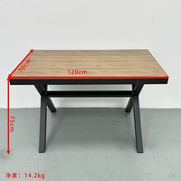 Langlebiges Modernes Kunststoff-Holz-Aluminium Quadratisches Outdoor-Esstisch-Set 3-Jahres-Garantie Hochwertige Gartenmöbel für