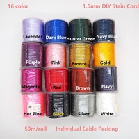 En Stock 1.5mm Nylon tache cordon pour Bracelet collier fabrication de bijoux perles fil bricolage artisanat accessoires