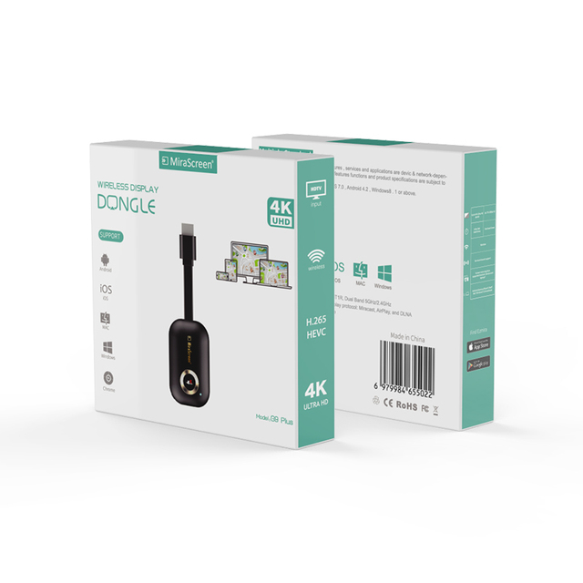 G9 Plus Hdmi Dongle 4K Wireless Transmitter and Receiver Extender 30 Meter Newest 50M Display Dongle, 1080P Video 8K Kit