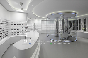 Thiết Kế Sáng Tạo Hiện Đại Đơn Vị Hiển Thị Quang Học Nhà Máy Cung Cấp Kính Mắt Pha Chế Bàn Gỗ Shopfittings Cho Eyewear Store - Product Image 6